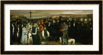 Funeral At Ornans, France, 1849 by Gustave Courbet Pricing Limited Edition Print image