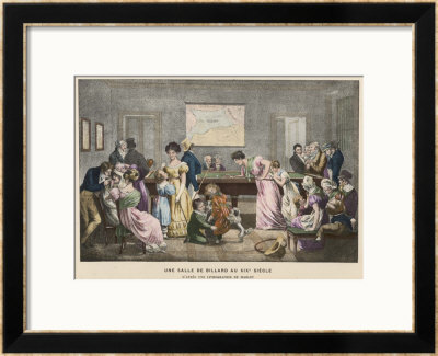 The Billiard Room In A French Household, But Not Much Chance Of A Quiet Game! by Marlet Pricing Limited Edition Print image