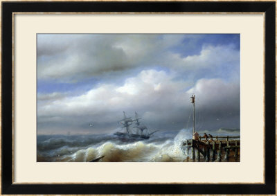 Rough Sea In Stormy Weather, 1846 by Paul Jean Clays Pricing Limited Edition Print image