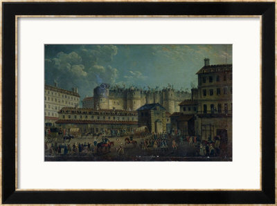 Demolition Of The Bastille In 1789 by Pierre-Antoine Demachy Pricing Limited Edition Print image