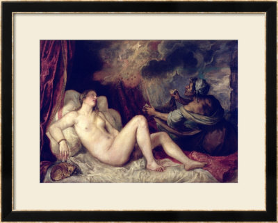 Danae Receiving The Shower Of Gold by Titian (Tiziano Vecelli) Pricing Limited Edition Print image