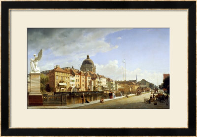 Schlossfreiheit Von Der Schlossbrucke, Berlin, 1855 by Johann Philipp Eduard Gaertner Pricing Limited Edition Print image