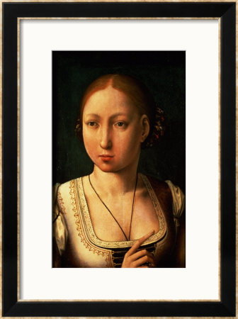 Juana Or Joanna Of Castile, Called The Mad (1479-1555) Daughter Of Ferdinand Ii Of Aragon by Juan De Flandes Pricing Limited Edition Print image