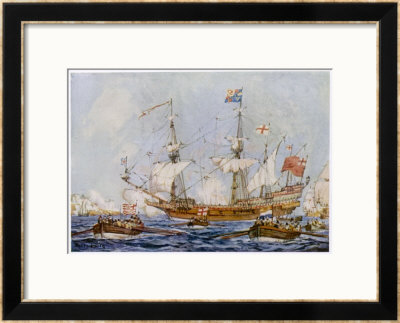 Built By Raleigh And Named The Ark Raleigh Purchased By Elizabeth And Renamed Ark Royal by Cecil King Pricing Limited Edition Print image