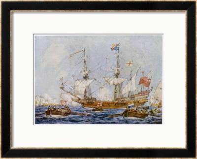 Built By Raleigh And Named The Ark Raleigh Purchased By Elizabeth And Renamed Ark Royal by Cecil King Pricing Limited Edition Print image