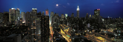 New York By Night by Christian Popkes Pricing Limited Edition Print image