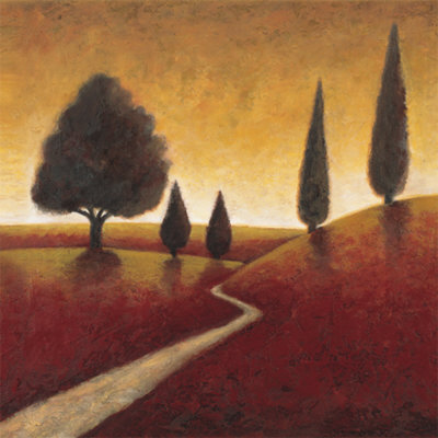 Tuscan Trees And Hills Ii by Dan Angel Pricing Limited Edition Print image
