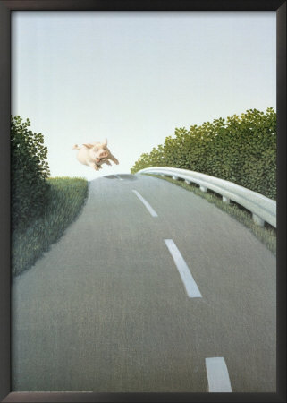Autobahn Pig by Michael Sowa Pricing Limited Edition Print image