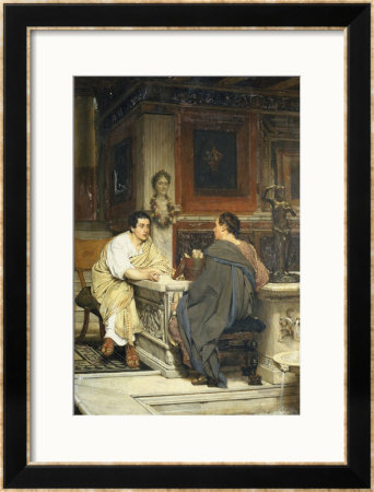 The Discourse, A Chat by Sir Lawrence Alma-Tadema Pricing Limited Edition Print image