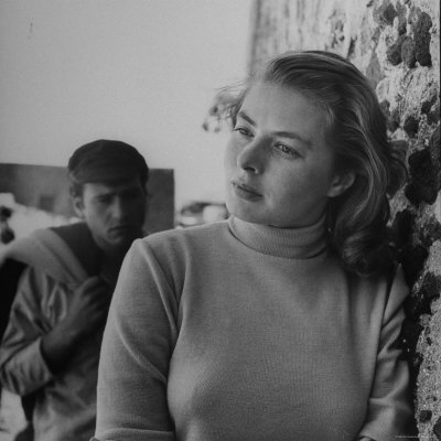 Ingrid Bergman In Pensive Pose While Filming Stromboli by Gordon Parks Pricing Limited Edition Print image