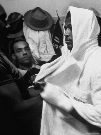Sugar Ray Robinson Preparing To Walk Into Ring by Gordon Parks Pricing Limited Edition Print image