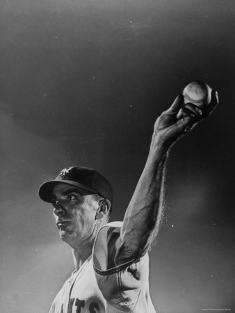 New York Giants Pitcher Carl Hubbell Throwing A Fast Ball by Gjon Mili Pricing Limited Edition Print image