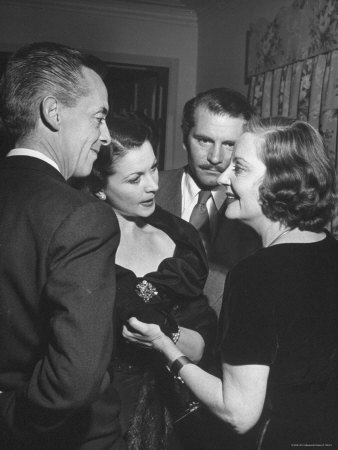 Robert Helpman, Vivien Leigh, Laurence Olivier Attending Hedda Hopper's Party For Tallulah Bankhead by Ed Clark Pricing Limited Edition Print image