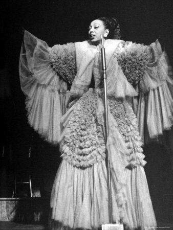 Josephine Baker Singing This Is Happiness Gown Designed By Jacques Griffe During Her Us Tour by Alfred Eisenstaedt Pricing Limited Edition Print image