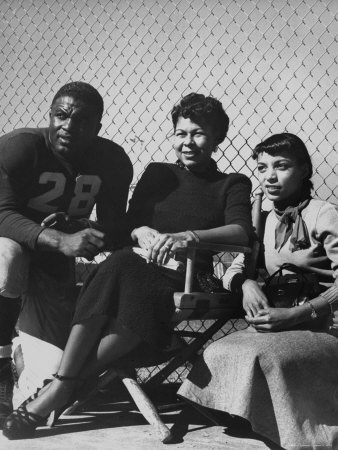 Jackie Robinson With Wife Rae And Actress Ruby Dee Who Portrays Rae In The Jackie Robinson Story by J. R. Eyerman Pricing Limited Edition Print image