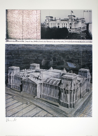 Wrapped Reichstag, Project For Berlin, No. V by Christo Pricing Limited Edition Print image