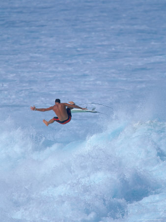 Surfing, Hookipa Beach, Maui, Hawaii by Eric Sanford Pricing Limited Edition Print image