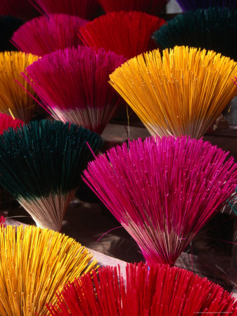 Freshly Made Incense Drying By The Roadside In The Royal Tombs Area, Hue, Vietnam by Mason Florence Pricing Limited Edition Print image