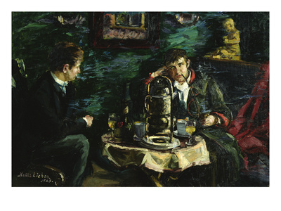The Actor Tobias Sorensen And Ola Voss (Oil On Canvas) by Kalle Lochen Pricing Limited Edition Print image
