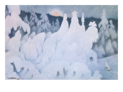 New Years Play Tricks, 1903 (Colour Pencil On Paper) by Theodor Severin Kittelsen Pricing Limited Edition Print image