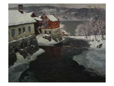 From Mesna, 1905 (Oil On Canvas) by Fritz Thaulow Pricing Limited Edition Print image