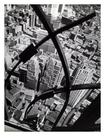 City Arabesque, From Roof Of 60 Wall Tower, Manhattan by Berenice Abbott Pricing Limited Edition Print image