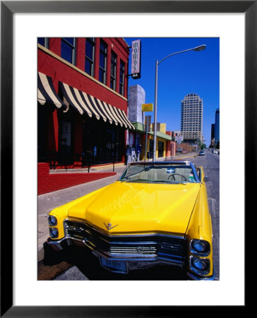 Classic Open-Topped Car Parked On West 6Th Street, Austin, Texas by Richard Cummins Pricing Limited Edition Print image