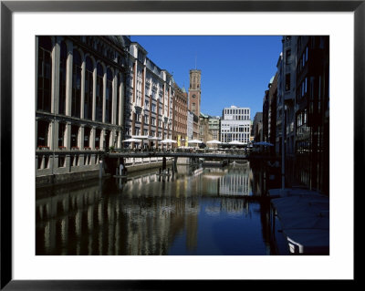 Canal In The Altstadt (Old Town), Hamburg, Germany by Yadid Levy Pricing Limited Edition Print image