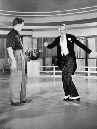 Dancer Fred Astaire Practicing His Moves On Rko Set by Alfred Eisenstaedt Pricing Limited Edition Print image