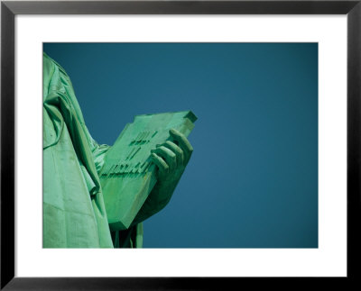 A Close View Of The Book Held By The Statue Of Liberty by Joel Sartore Pricing Limited Edition Print image