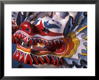 Ornate Detail Of A Dragon Boat On The Willamette River, Rose Festival, Portland, Oregon, Usa by Janis Miglavs Pricing Limited Edition Print image