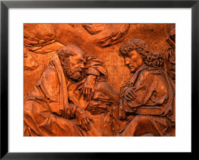 Detail Of Wood Carved Altar By Tilman Riemenschneider In St. James Church, Germany by Martin Moos Pricing Limited Edition Print image