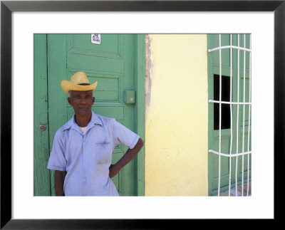 Portrait Of Man, Old Colonial Village, Trinidad, Cuba by Bill Bachmann Pricing Limited Edition Print image