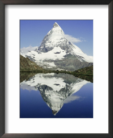 The Matterhorn Mountain, Valais (Wallis), Swiss Alps, Switzerland, Europe by Charles Bowman Pricing Limited Edition Print image