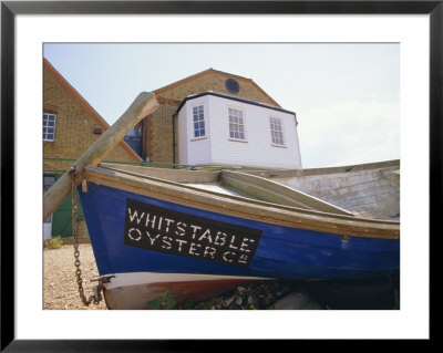 Fishing Boat On The Beach, England, Uk. Whitstable Is Popular For It's Oyster And Fish Restaurants by Jean Brooks Pricing Limited Edition Print image