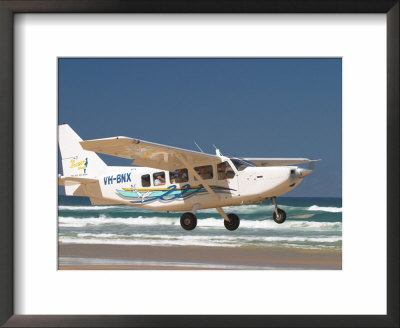 Plane, Seventy Five Mile Beach, Fraser Island, Queensland, Australia by David Wall Pricing Limited Edition Print image