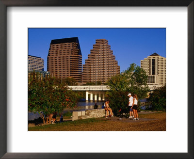 Relaxing In Butler Park East In Downtown Austin, Texas by Richard Cummins Pricing Limited Edition Print image