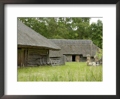 Traditional Lithuanian Farmsteads From The Zemaitija Region, Rumsiskes, Lithuania by Gary Cook Pricing Limited Edition Print image