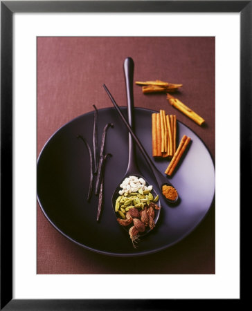 Still Life With Spices On A Black Plate by Armin Zogbaum Pricing Limited Edition Print image