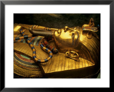 Valley Of The Kings, Golden Coffin, Tutankhamun, Egypt by Kenneth Garrett Pricing Limited Edition Print image