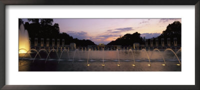 A Night View Of Memorial Plaza Of The World War Ii Memorial by Richard Nowitz Pricing Limited Edition Print image