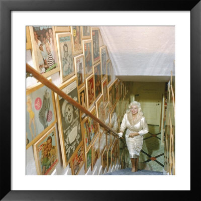 Sex Symbol Actress Jayne Mansfield On The Stairs Of Her Sunset Blvd. Home by Allan Grant Pricing Limited Edition Print image