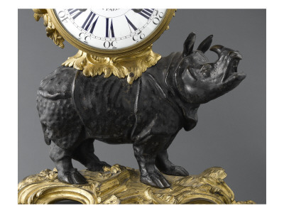 Rhinoceros Clock, 1750 (Detail) by Jean Joseph De Saint-Germain Pricing Limited Edition Print image