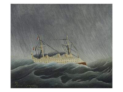 Ship In A Storm by Henri Rousseau Pricing Limited Edition Print image