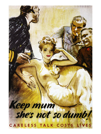 Keep Mum, She's Not So Dumb, C.1940 by G. Lacoste Pricing Limited Edition Print image