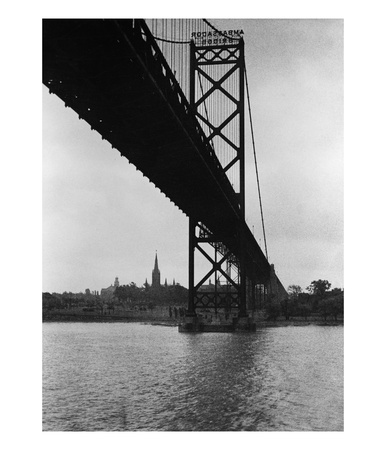 Ambassador Bridge In Detroit, 1935 by Scherl Pricing Limited Edition Print image