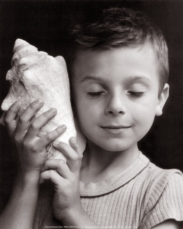 Child With Seashell by Edouard Boubat Pricing Limited Edition Print image