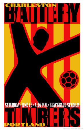 Charleston Battery Vs. Portland Timbers by Christopher Rice Pricing Limited Edition Print image
