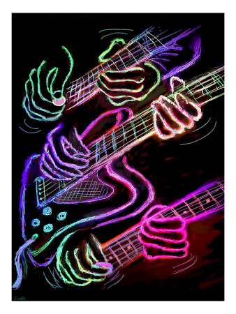 Hot Hands Playing Guitar by Images Monsoon Pricing Limited Edition Print image