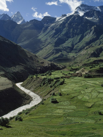 Indus River Valley In Ladakh Near Leh by Thomas J. Abercrombie Pricing Limited Edition Print image